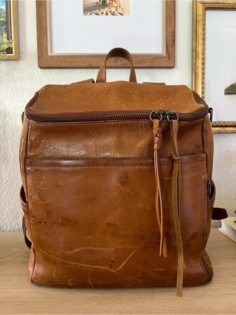 Azaria Diaper Bag La Mère Luxe Leather Backpack Original